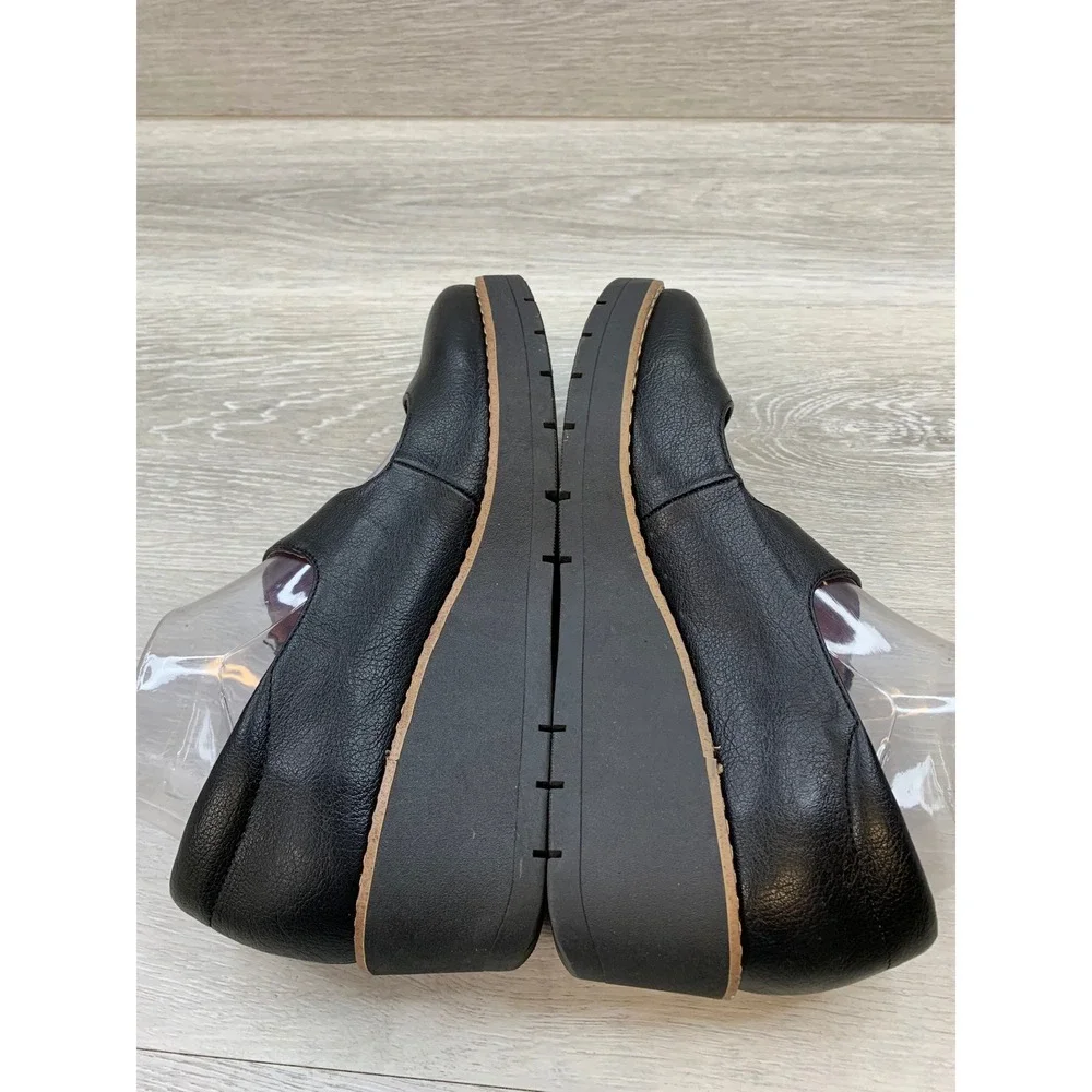 EuroSoft Franlee Women's Black Wedge Mary Jane Pumps 8.5 Casual Comfort Shoes